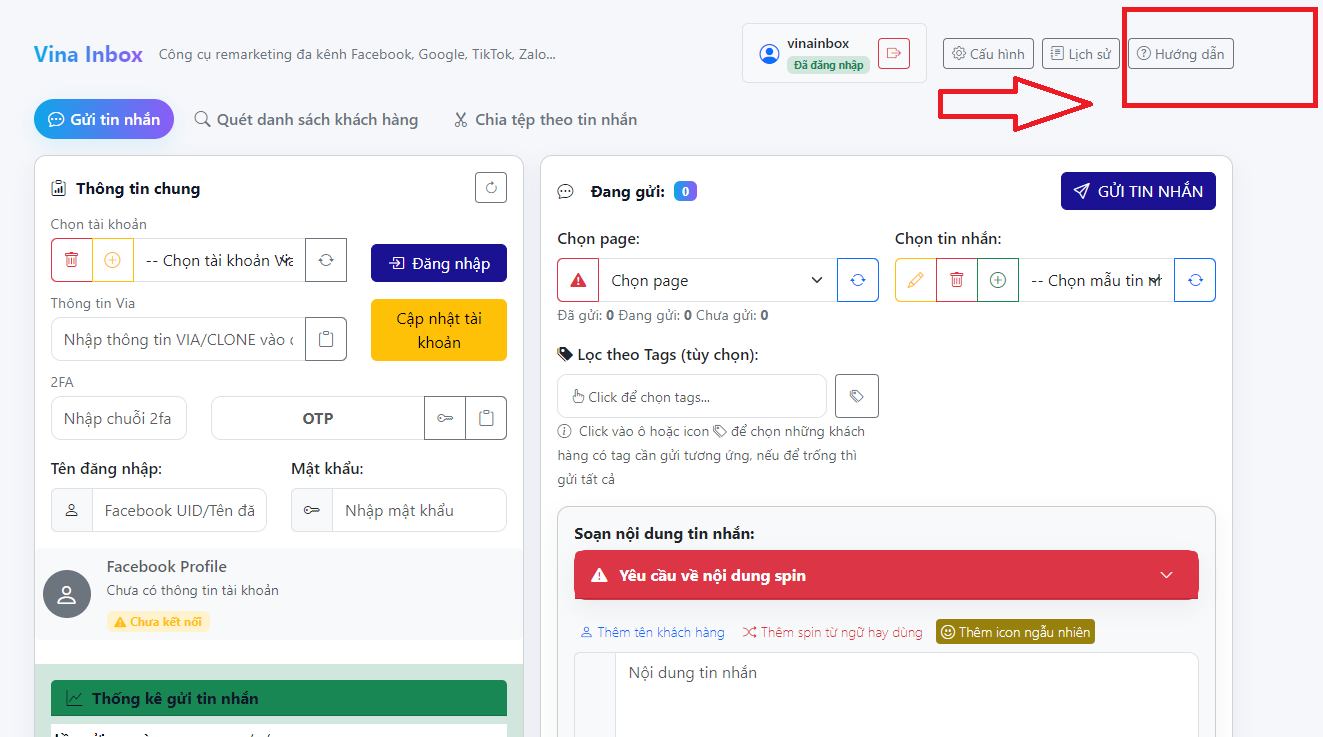 Help button location